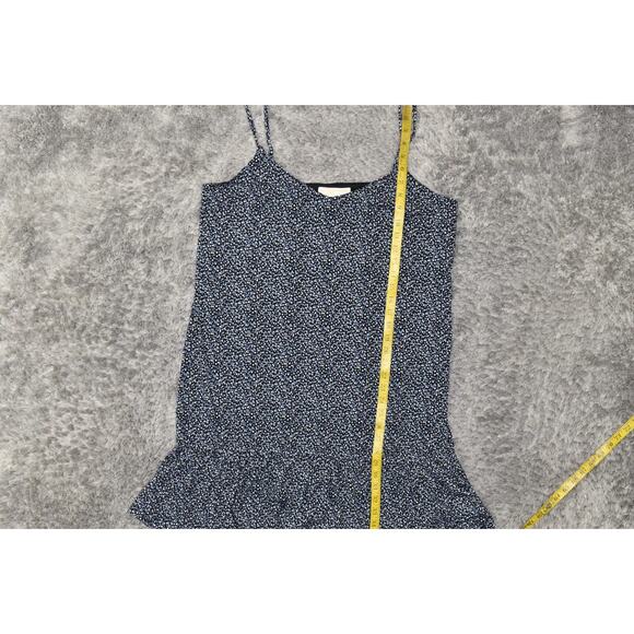 Michael Kors Black Floral V Neck Shift Dress 2XL Knee Length Sleeveless - Picture 7 of 7